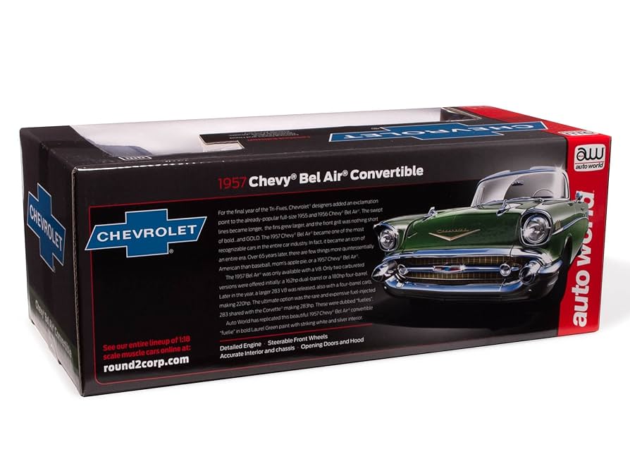 ダイキャストカーCHEVROLET 1957BEL AIR 1957 Chevrolet Bel Air Road Rough Collection Die-Cast Metal